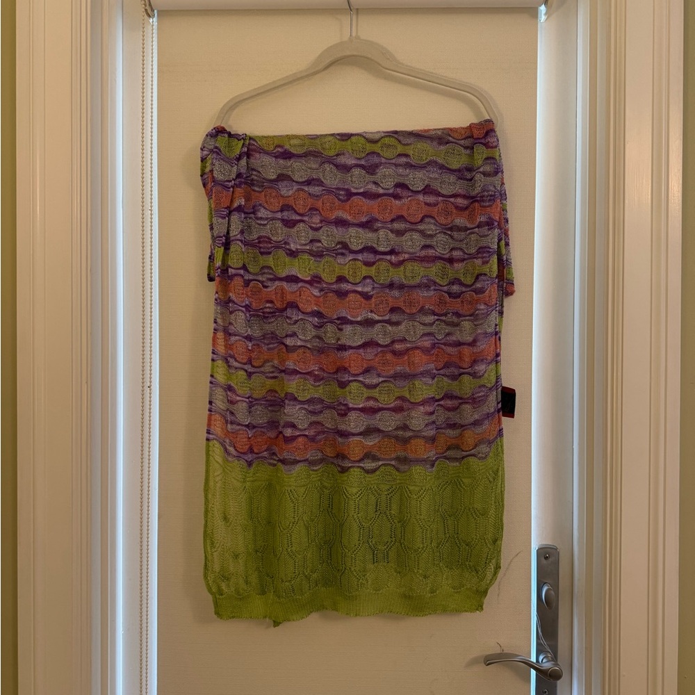 Missoni Colorful Zigzag Patterned Scarf